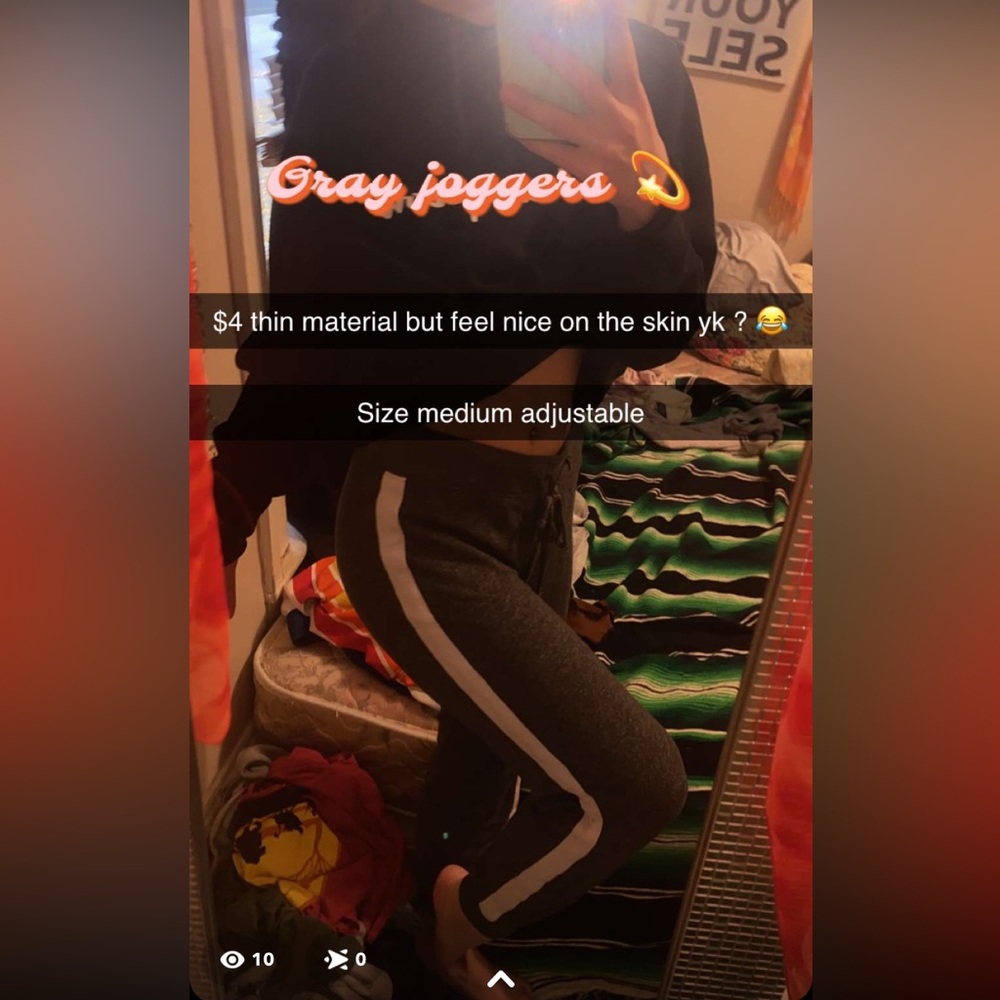 Gray joggers size med